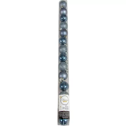 Műanyag gömb éjkék 3cm 14db-os