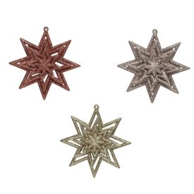 Csillagdísz műanyag akasztós 11cm Csillagdísz műanyag akasztós 11cm