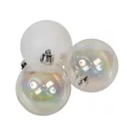 Műanyag gömb transparens-irizáló 6cm 10db-os