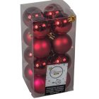 Műanyag gömb bordó 4cm 16db-os csomag