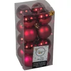 Műanyag gömb bordó 4cm 16db-os csomag