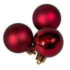 Műanyag gömb bordó 4cm 16db-os csomag