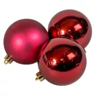 Műanyag gömb bordó 8cm 6db-os