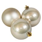 Műanyag gömb gyöngy 8cm 6db-os