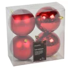 Műanyag gömb bordó 10cm 4db-os