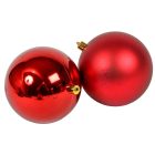 Műanyag gömb bordó 10cm 4db-os