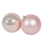 Műanyag gömb rózsaszín 10cm 4db-os