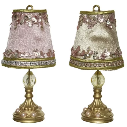 Lámpás bársony flitters 14cm