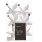 Csillag műanyag fehér 7,5cm  6db-os csomag