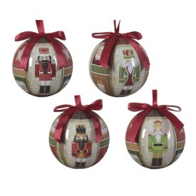 Diótörő mintás műanyag gömb 8cm