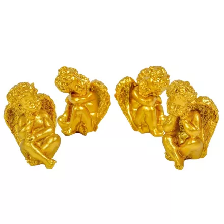 Angyal ülő arany poly 5cm 4db-os csomag