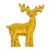 Szarvas öntapadós arany poly 6cm