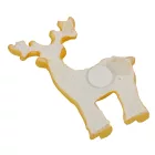 Szarvas öntapadós arany poly 6cm