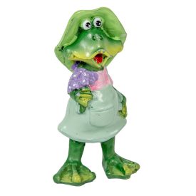 Békalány virággal poly M8cm Békalány virággal poly M8cm