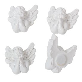   Angyal könyöklő  öntapadós poly fehér 3,5cm 4db-os csomag