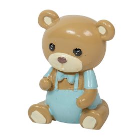 Maci fiú poly barna-kék 8cm