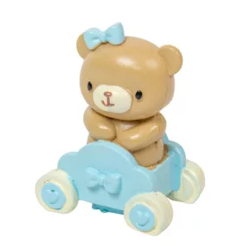 Maci lány poly barna-kék poly 6,5cm