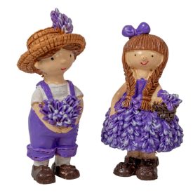 Levendula gyerek  polyresin 7cm 2db-os csomag