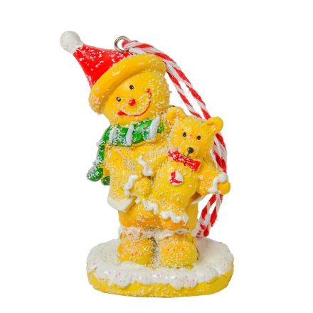 Hóember macival figura akasztós poly M8,5cm