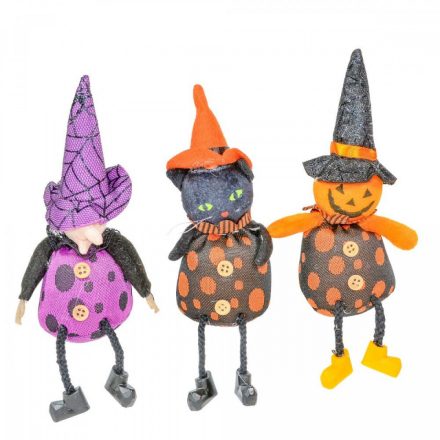 Halloween babzsák figura lógólábú 15cm