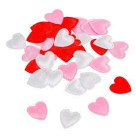 Szív textil piros-rózsaszín-fehér 1,5cm 36db-os Szív textil piros-rózsaszín-fehér 1,5cm 36db-os