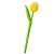 Tulipán szálas fa sárga M18,5cm