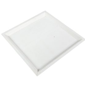 Fa tálca fehér 30x30cm Fa tálca fehér 30x30cm