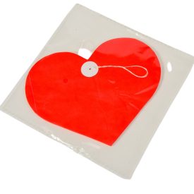 Szív girland papír piros 16x3m Szív girland papír piros 16x3m