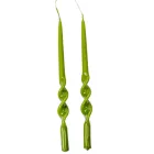 Lakkozott rövid alfa csavart gyertya oliva 235x12mm 8db/csom (db ár)