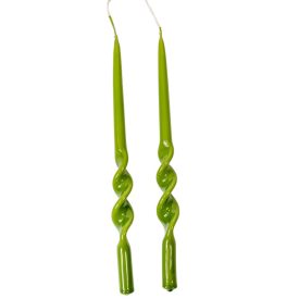   Lakkozott rövid alfa csavart gyertya oliva 235x12mm 8db/csom (db ár)