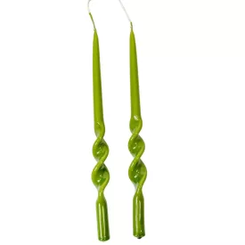   Lakkozott rövid alfa csavart gyertya oliva 235x12mm 8db/csom (db ár)