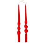 Matt rövid alfa csavart gyertya piros 235x12mm 8db/csom (db ár)