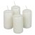 Metál adventi gyertya 80x40mm fehér 4db/csom (db ár)