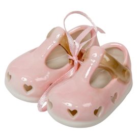 Cipellő pár ker. rózsaszín 6cm 