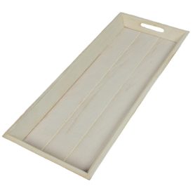 Fa tálca fehér mosott 48x20cm Fa tálca fehér mosott 48x20cm