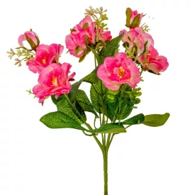 Rózsa csokor 7 virágos rózsaszín 30cm