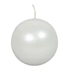 Metál gömb gyertya 56mm fehér