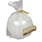 Metál gömb gyertya 56mm fehér