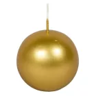 Metál gömb gyertya 56mm arany