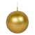 Metál gömb gyertya 56mm arany
