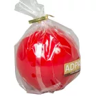 Lakkozott gömb gyertya 80mm piros