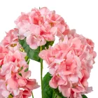 Hortenzia csokor 5 virágos pink 47cm