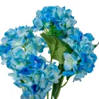 Hortenzia csokor 5 virágos kék 47cm