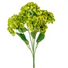 Hortenzia csokor 5 virágos zöld 47cm