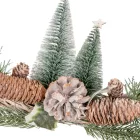 Adventi kopogtató fenyővel,tobozzal 38cm