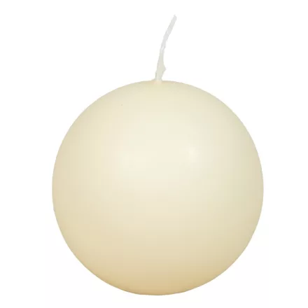 Matt gömb gyertya 80mm ecru