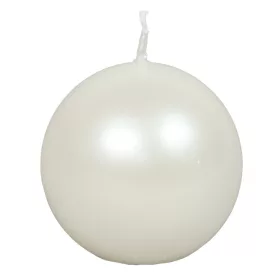 Metál gömb gyertya 80mm fehér