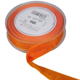 Textil szalag hagyományos drótos narancs 25mmx25m