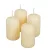 Lakkozott adventi gyertya 70x40mm ecru  4db/csom (db ár)