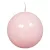 Lakkozott gömb gyertya 80mm rózsaszín